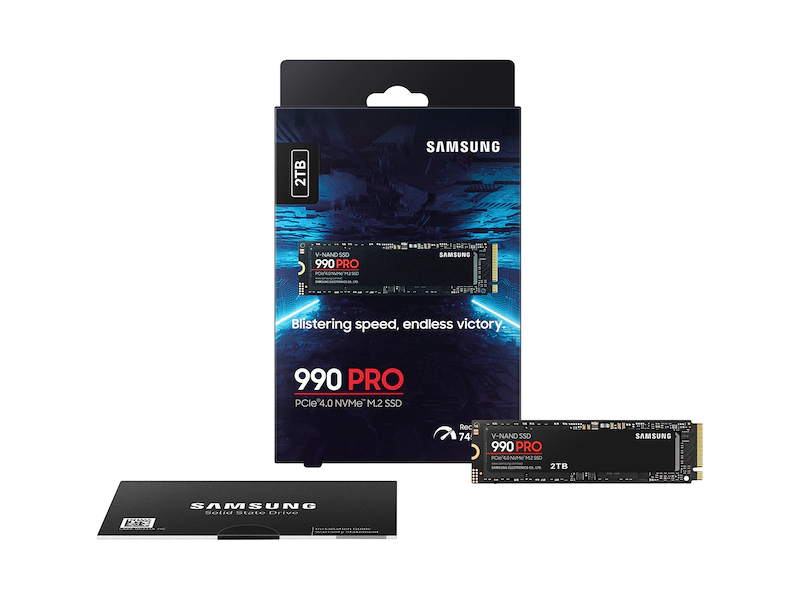 Samsung 990 PRO PCIe 4.0 NVMe SSD 2TB MZ-V9P2T0 M.2 2280