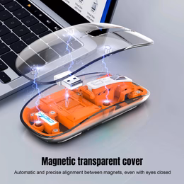 ZC 3-Mode Wireless Transparent 2.4G RGB Mouse - Image 16