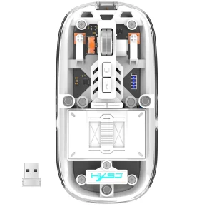 ZC 3-Mode Wireless Transparent 2.4G RGB Mouse