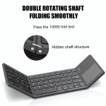 BT 033 Wireless Mini Folding Keyboard Touchpad
