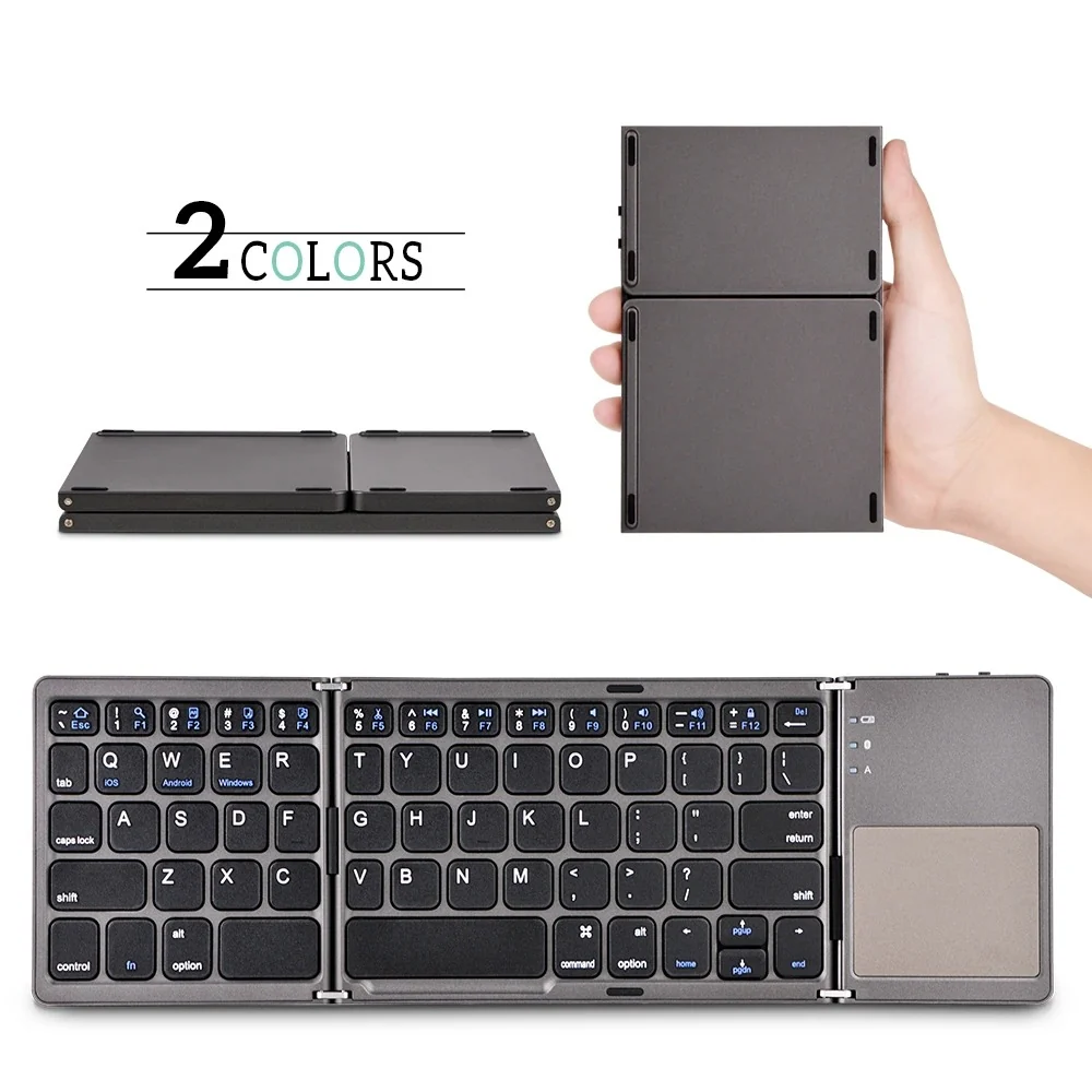 BT 033 Wireless Mini Folding Keyboard Touchpad